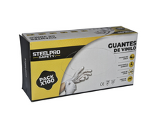 Cargar imagen en el visor de la galería, Guante Vinilo Descartable (Caja x 100)